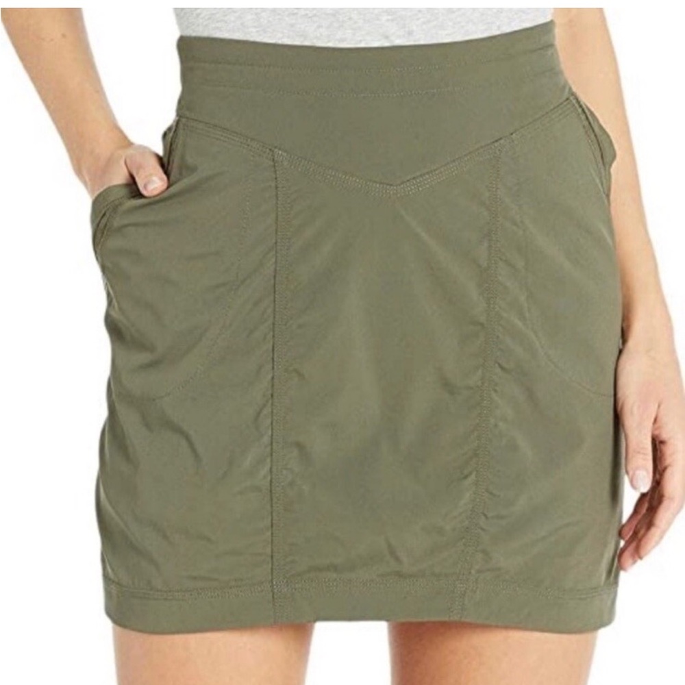 Indygena Ulendo Olive Green Mini Skirt/Skort with Pockets Small